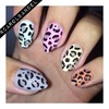 Colorful and glittered cheetah.