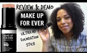 REVIEW + DEMO | NEW Makeup Forever Ultra HD Foundation Stick | NaturallyCurlyQ