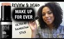 REVIEW + DEMO | NEW Makeup Forever Ultra HD Foundation Stick | NaturallyCurlyQ