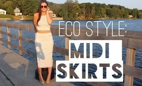 Eco Style: Midi Skirts | Ashley Morganic