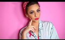 BREAST CANCER AWARENESS | 40's / 50's Modern Pink Pin-Up Look | BEAUTY BY RAWDA