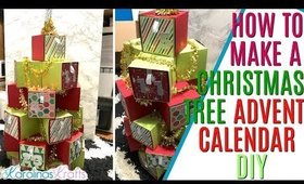 DIY Chritsmas Tree Calendar, How to make a Christmas Tree Advent Calendar SVG