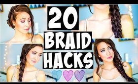 20 BRAID HAIR HACKS Every Girl Should Know!