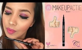 MAKEUP ACTIE Liquid Eyeliner Pencil First Impression / Review + SHOUT OUT | CaydaaMakeup