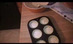 Bake time! Cookie dough cupcakes