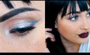 Silver Graphic Liner and Dark Lips | ft. NYX and TattooJunkee | Rosa Klochkov