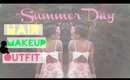 Summer Day | Hair, Makeup, & Outfit (Collab w/ Meganmillions)