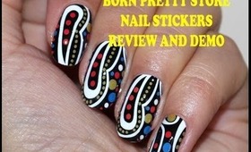 Born Pretty Store Nail Stickers Review and Demo