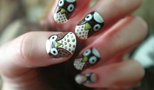 Owl Nails | Klaire d.'s (KlairedeLys) Photo | Beautylish