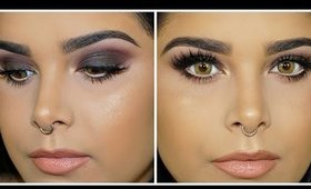 BROWN SMOKY EYE | GRWM FALL MAKEUP TUTORIAL