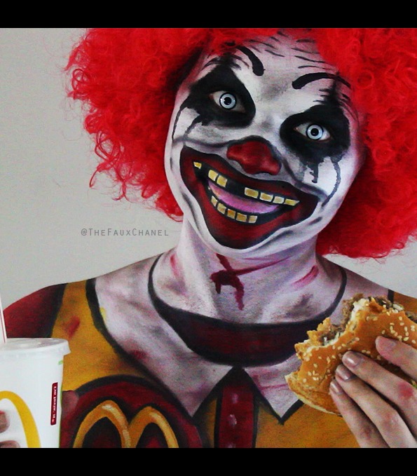 Ronald McDonald Creepy Clown Halloween TheFaux C s thefauxchanel 