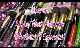 How to: Wash Your Makeup Brushes & Sponges♥