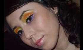 Yellow, Orange and Purple Spring/Summer Look