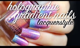 Holographic Gradient Nails | Lacquerstyle
