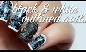 Black & White Outlined Nails Tutorial | lacquerstyle