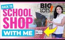 SHOP WITH ME AT BIG LOTS FOR BACK-TO-SCHOOL!