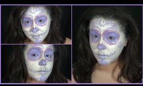 Sugarskull Dia de Los Muertos Face Paint Tutorial