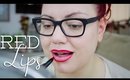 Drugstore Red Lipsticks || Tricks for Removing Red Lips!