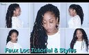 EASY CROCHET FAUX LOCS 🔥5 EASY STYLES DECORATED WITH GOLD ACCESSORIES   ☆  Samsbeauty 🕊🔥