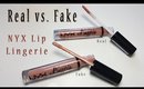 Real vs. Fake: NYX Lingerie Lipstick