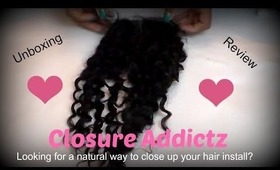 Closure Addictz Natural Curl Lace Base - Unboxing