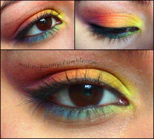 Rainbow smokey eyes made it by me!!
Hope you like it!! :)
