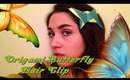 DIY Origami Butterfly Hair Clip