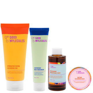 Good Molecules Double Cleanse, Tone, Moisturize
