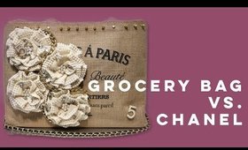 DIY | Reusable Grocery Bag Made Into A Chanel Purse | BellaGemaNails