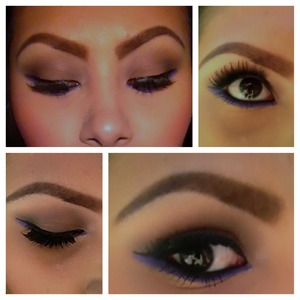 Purple eyeliner ;)