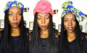 How To- Headwrap Styles On Box Braids