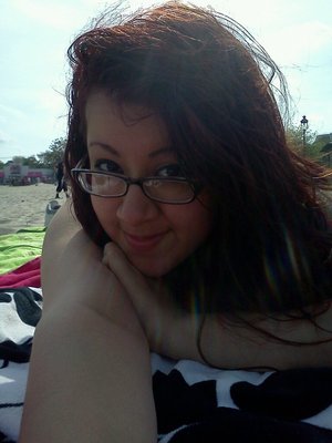 even at the beach its fun to have makeup on :) (all waterproof of course)