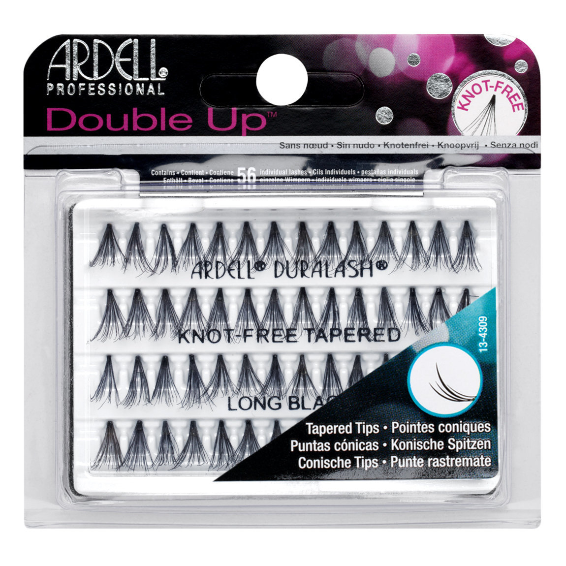 Ardell Double Up Soft Touch Individuals Knot-Free Lashes Double Up Long Black alternative view 1.