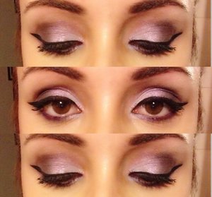 Eye makeup done by me.