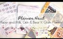 Planner Haul: Grin and Bear It, Paper and Milk, Glam Planner | yukieloves // warmvanillasugar0823