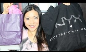 MASSIVE HAUL: NYX & FREE GIFTS for U from DMQ Launch Party