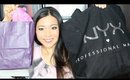 MASSIVE HAUL: NYX & FREE GIFTS for U from DMQ Launch Party