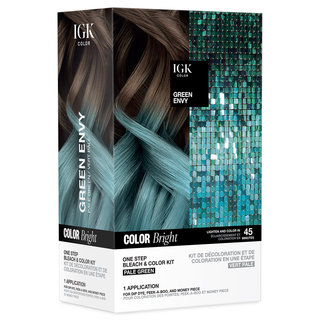 Color Bright One Step Bleach & Color Kit Green Envy
