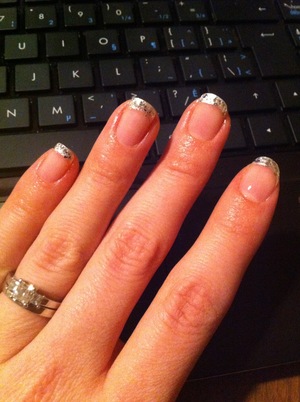 Disco ball french tips! 