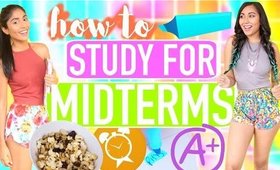 How to Study for Midterms | Get an A+, Snack Ideas & More | Paris & Roxy