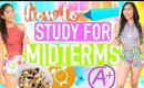 How to Study for Midterms | Get an A+, Snack Ideas & More | Paris & Roxy