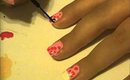 Hello Kitty and Leopard Print Nail Design
