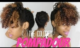 Classic Natural Hair Pompadour with Blonde Clip Ins