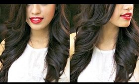 LOOSE OUTWARDS WAVES WITH STRAIGHTENER AND CURLING IRON | DEBASREE BANERJEE