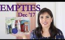 Beauty Empties | December 2017