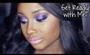 Get Ready with Me | Vibrant Purple Eyeshadow for Spring! (Makeup)