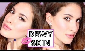 DEWY SKIN Makeup Tutorial for Valentines Day ♡ Victoria's Secret Inspired | JamiePaigeBeauty