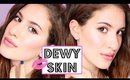 DEWY SKIN Makeup Tutorial for Valentines Day ♡ Victoria's Secret Inspired | JamiePaigeBeauty