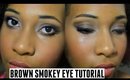 Matte Brown Smokey Eye Makeup Tutorial