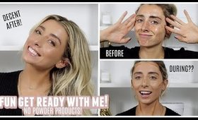 CHIT CHAT LOL GET READY WITH ME! Cream Makeup Only! | Lauren Elizabeth